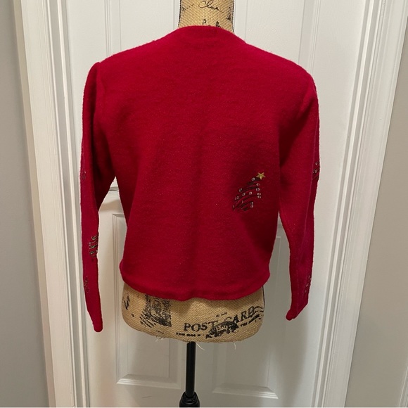 Karen Scott Wool Christmas Cardigan - Picture 8 of 13